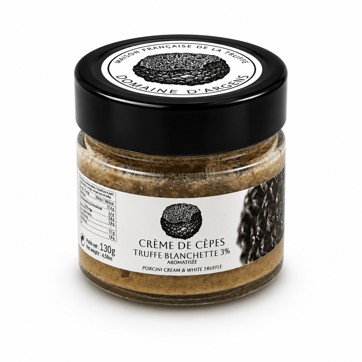 CRÈME DE CÈPES À LA TRUFFE BLANCHETTE 3% 130g